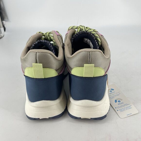 Roxy Pinnacle Sneaker Ankle Shoes Size 8 Light Pink & Navy Blue Color Lace Up - Picture 4 of 8